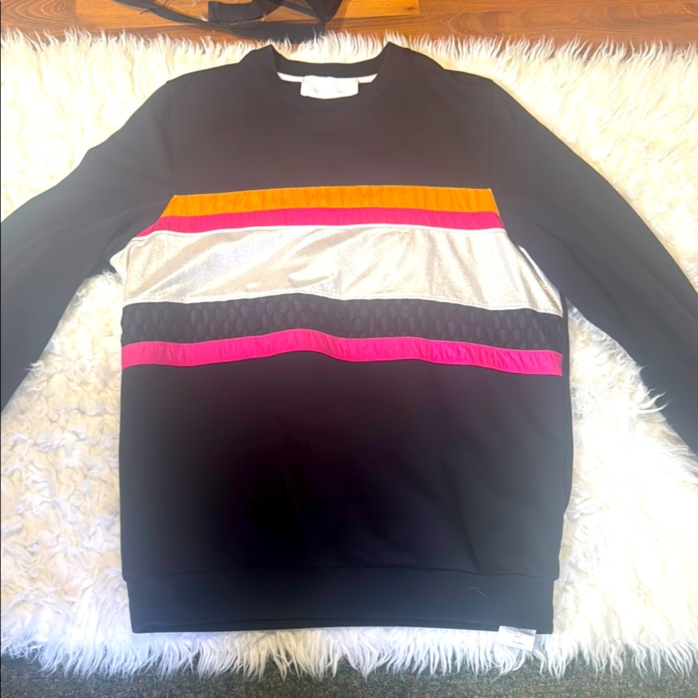 NO KA'OI Hopena Sweatshirt Crew Neck Contrast Panels
